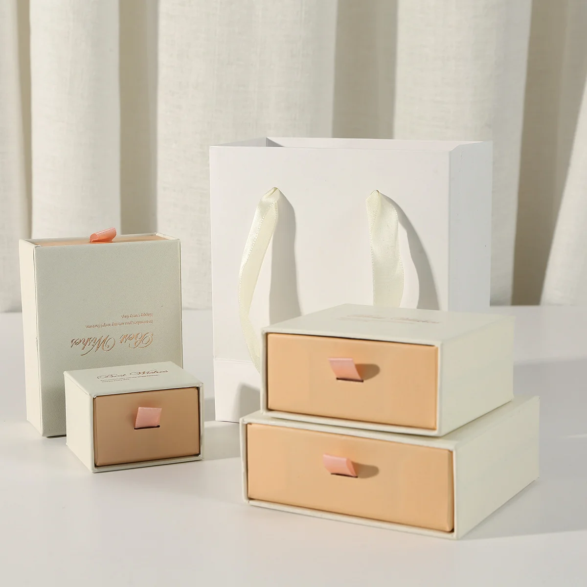 Pink Drawer Gift Box Jewelry Ring by PacksFactory