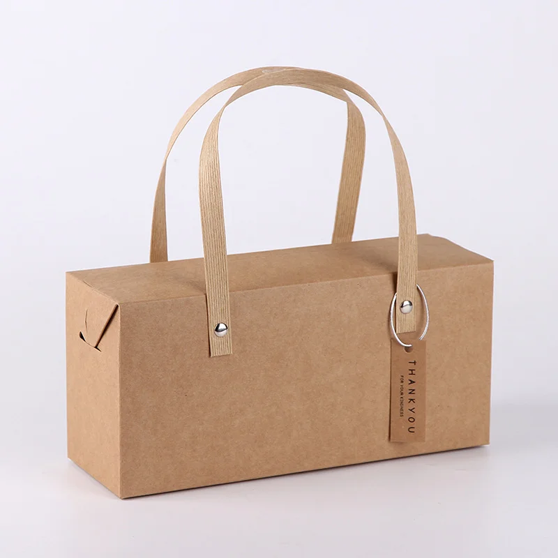 Kraft Handle Packaging Box Gift by PacksFactory