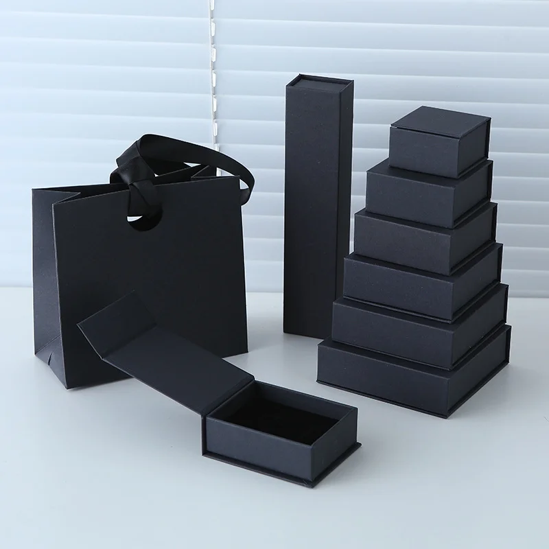 Magnetic Closure Packaging Box Jewelry Ring Necklace by PacksFactory
