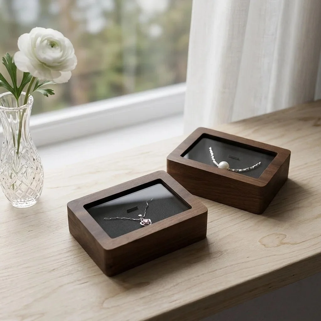 Jewelry Necklace Pendant Window Display Boxes by PacksFactory