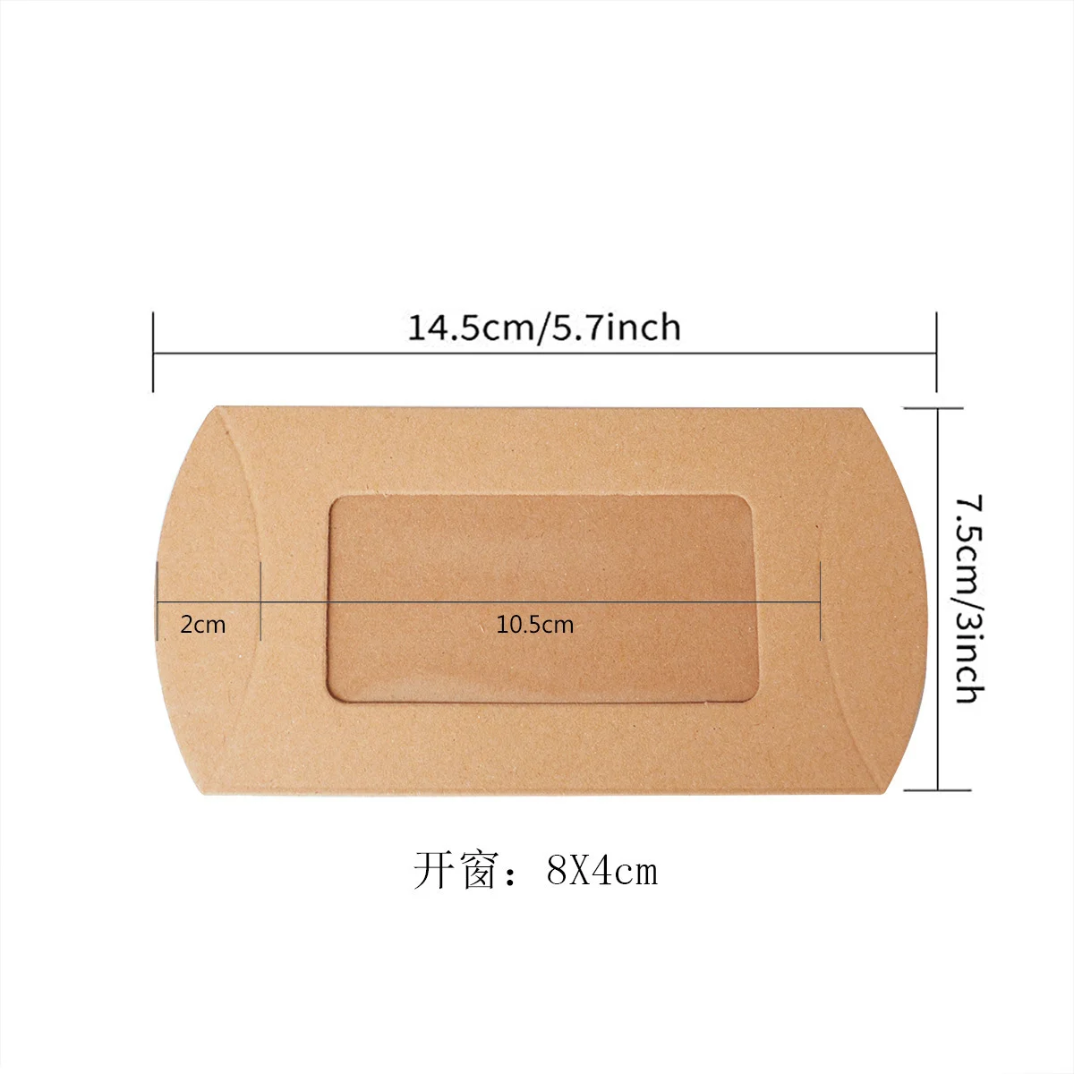Kraft Window Clear Window Packaging Box by PacksFactory